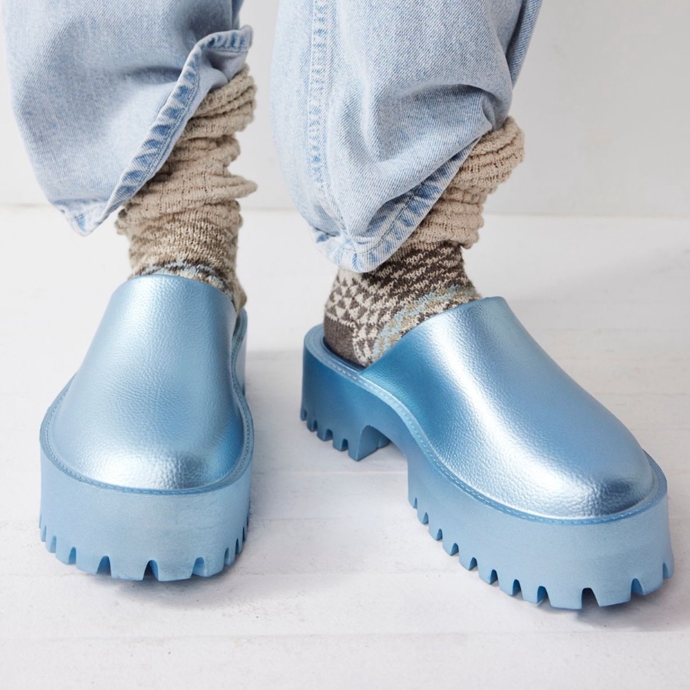 JEFFREY CAMPBELL Metallic Bae Platform Mule